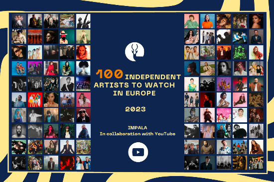 IMPALA OBJAVLJUJE POPIS '100 ARTISTS TO WATCH' ZA 2023. GODINU U PARTNERSTVU S YOUTUBEOM 